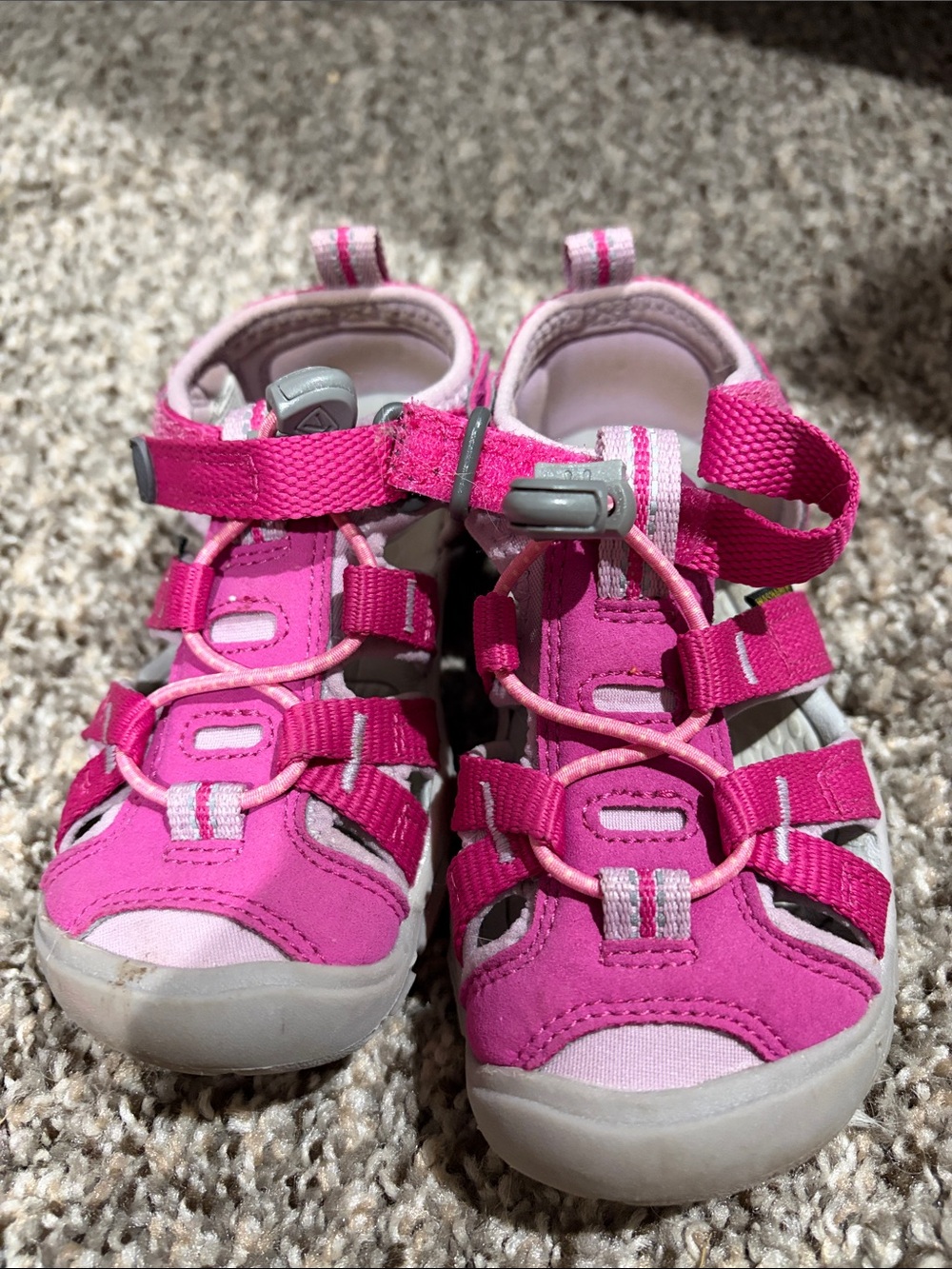 Keen Girls Hot Pink Closed-Toe Sport Sandals